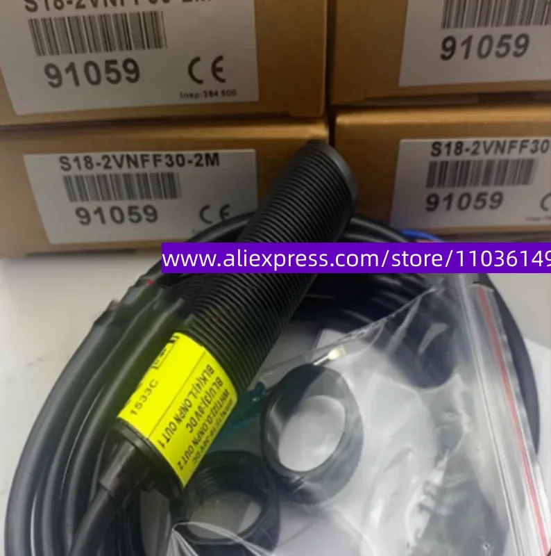 

New photoelectric switch S18-2VNFF50-2M S18-2VNFF100-2M S18-2VNFF150-2M S18-2VNFF30-2M S18-2VNFF75-2M S18-2VNFF200-2M