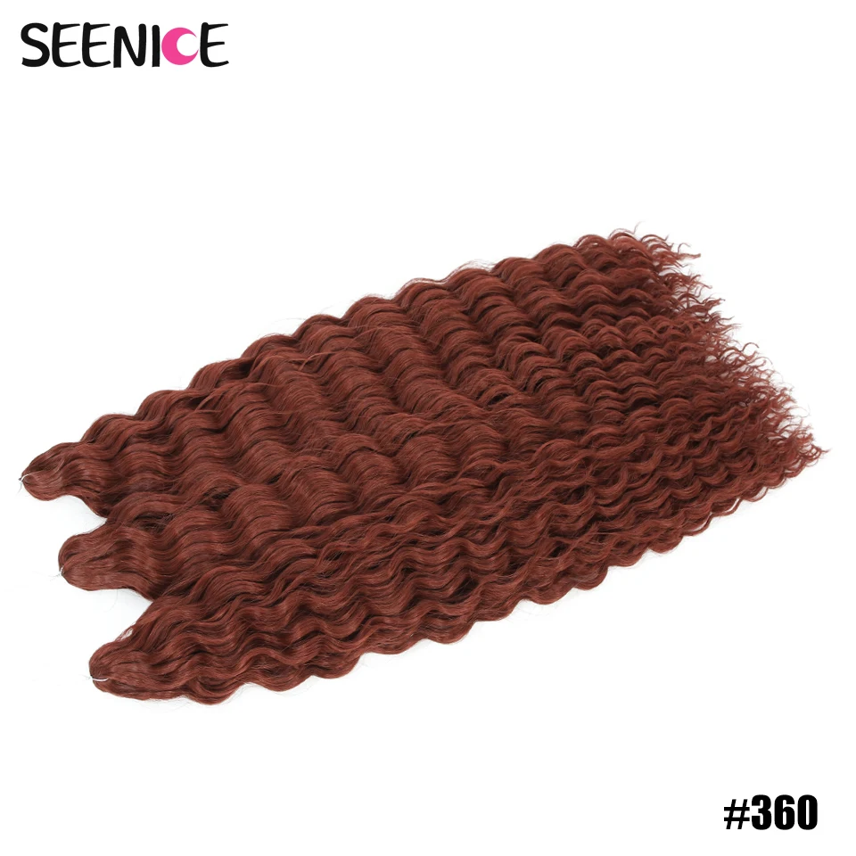Ariel Curl Haar Tiefe Twist Häkeln Haar Synthetische Zöpfe Afro Curl Ombre 22 Zoll Wasser Welle Flechten Haar Verlängerung für Frauen