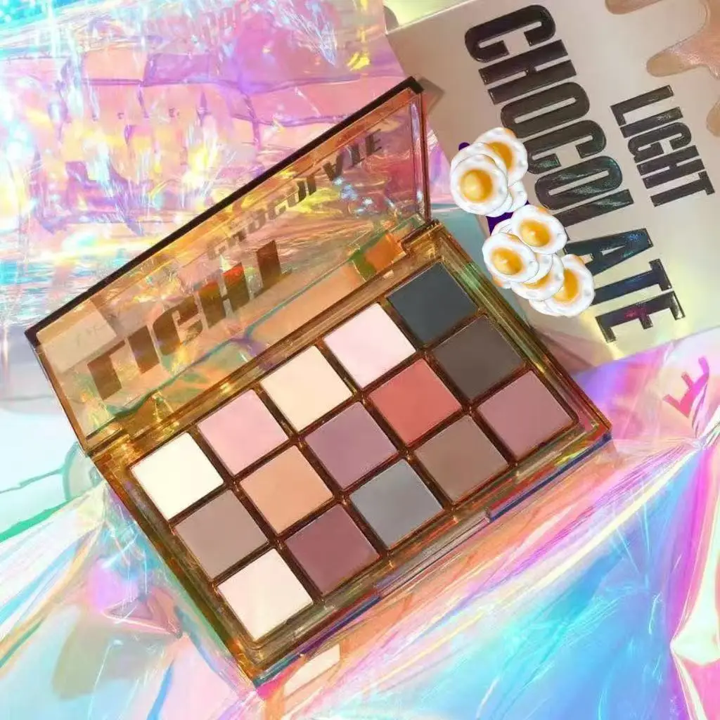 15 Colors Summer Dopamine Macaron Eyeshadow Palette, Bright Pigments, Large Palette for Cosplay, Stage & Festival Creative Makeu