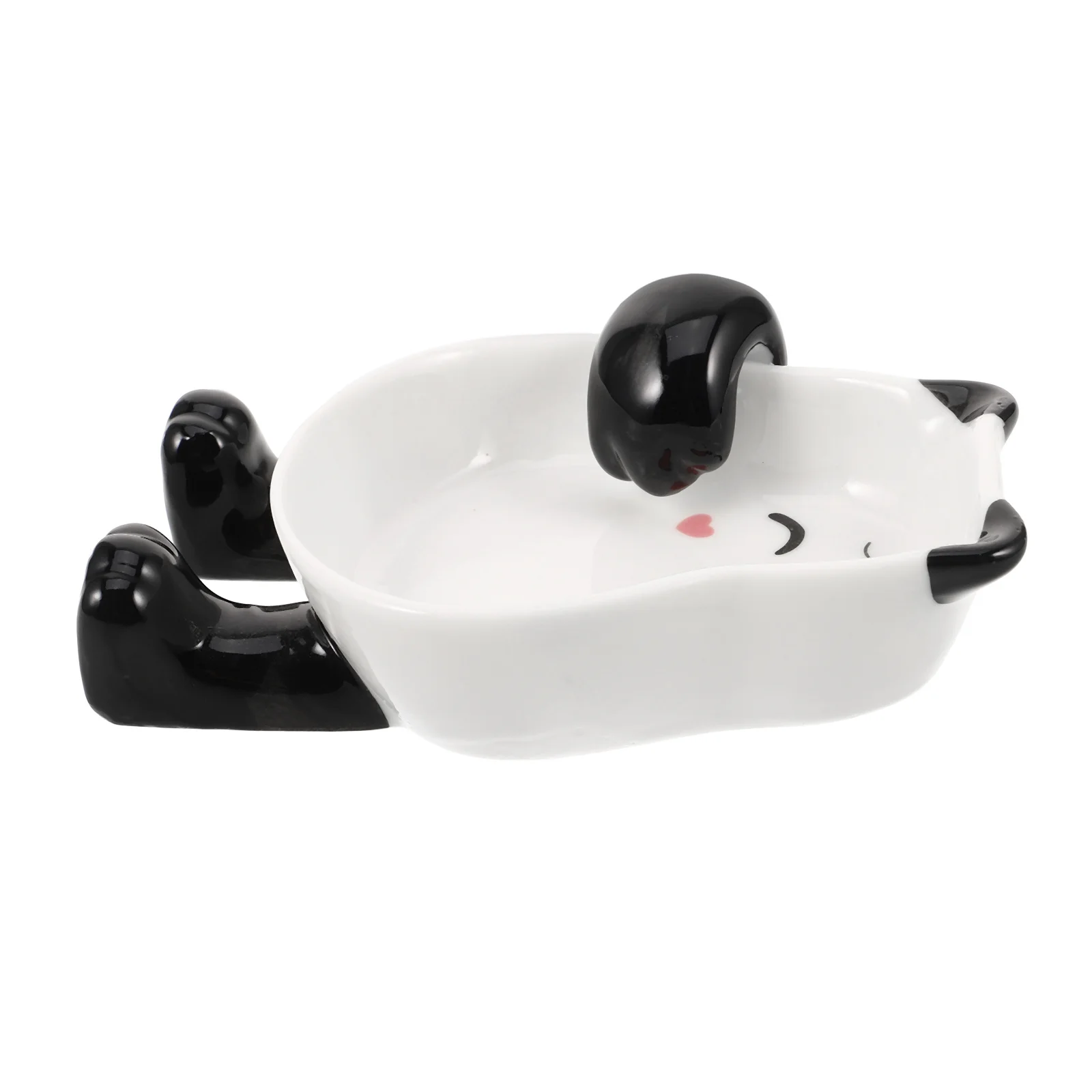 

Ceramic Dual-Use Chopstick Holder Sushi Dipping Bowl Small Sauce Plate Spoon Rest Sauce Dish Multi-Function Tableware Side Dish