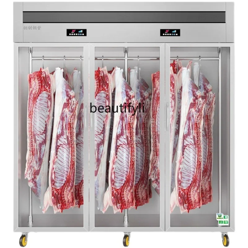 YH Commercial fresh-keeping cabinet, fresh meat freezer, refrigerated vertical chilled meat acid discharge display cabinet