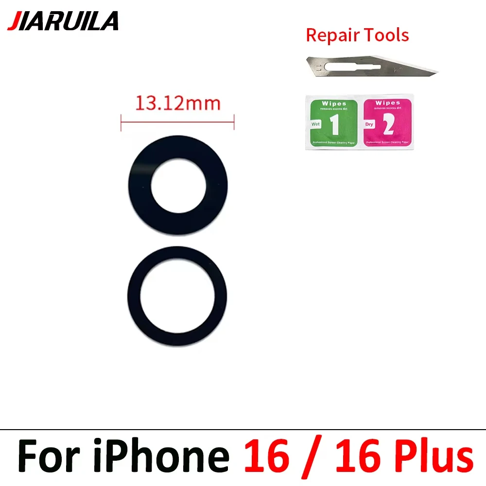 NEU Getestet für iPhone 13 Pro Max 13mini 14 16 Plus 6s Kameraglaslinse Rückkameraglaslinse mit Kleber Ersatz Reparatur – Detail 3