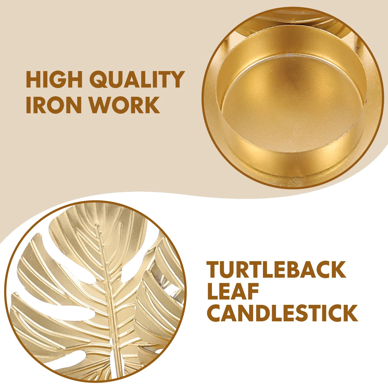 2Pcs Candlestick Decorative Iron Art Golden Nordic Holder for Romantic Table Decor Bright Luxury Desktop Candleholder