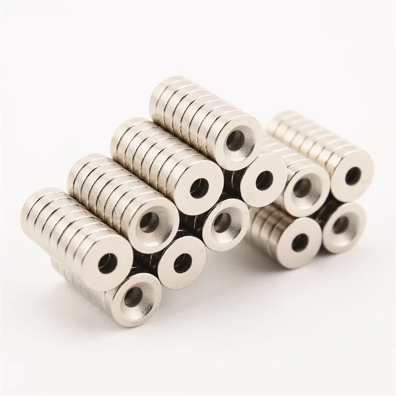 10/20/50/100/200Pcs 10x3-3 NdFeB Neodymium Magnet Super Powerful Small Round Permanent Disc Magnetic imanes 10x3 Hole 3 10*3mm