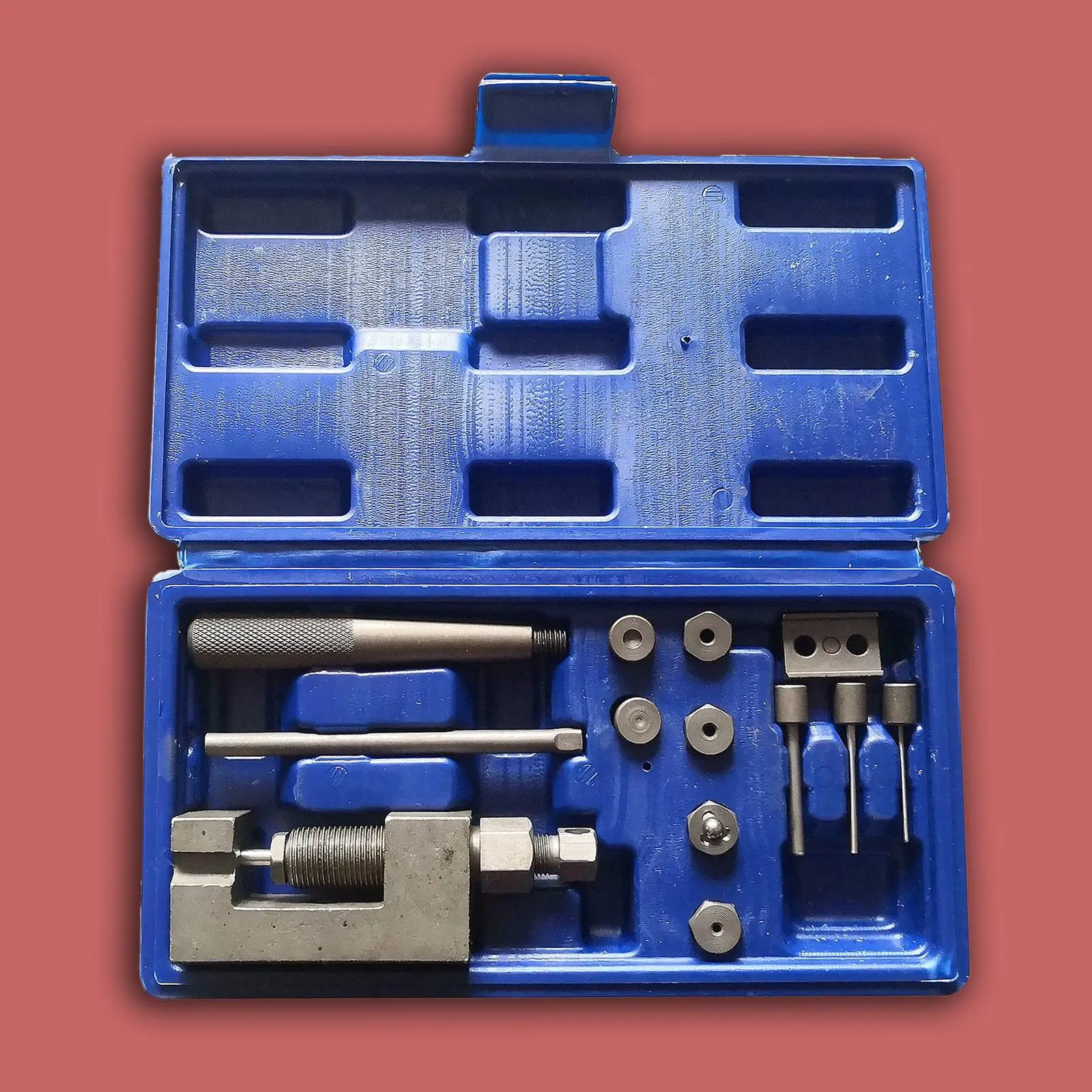 Multifunction Motorcycle Chain Breaker Riveter Set Alloy Tool for 520 525 530 630 Chain Cleaning Support