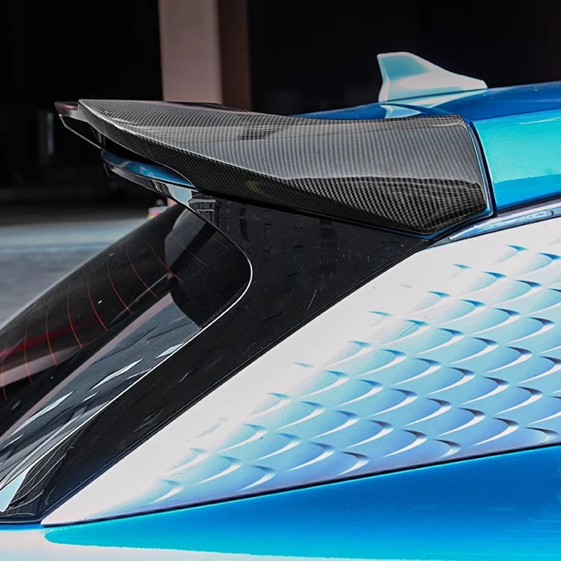 For BYD Atto 3 2022 MC sports Spoiler Top Center Wing Trunk Spoiler Top Wing Trunk ABS Carbon fiber pattern Atto3 Accessories