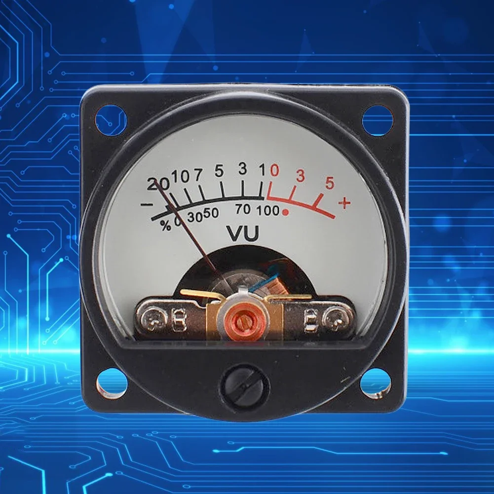 6V-12V Panel VU Meter Warm Back Light Recording 500UA VU Meter Audio Level Amp Meter - view 3