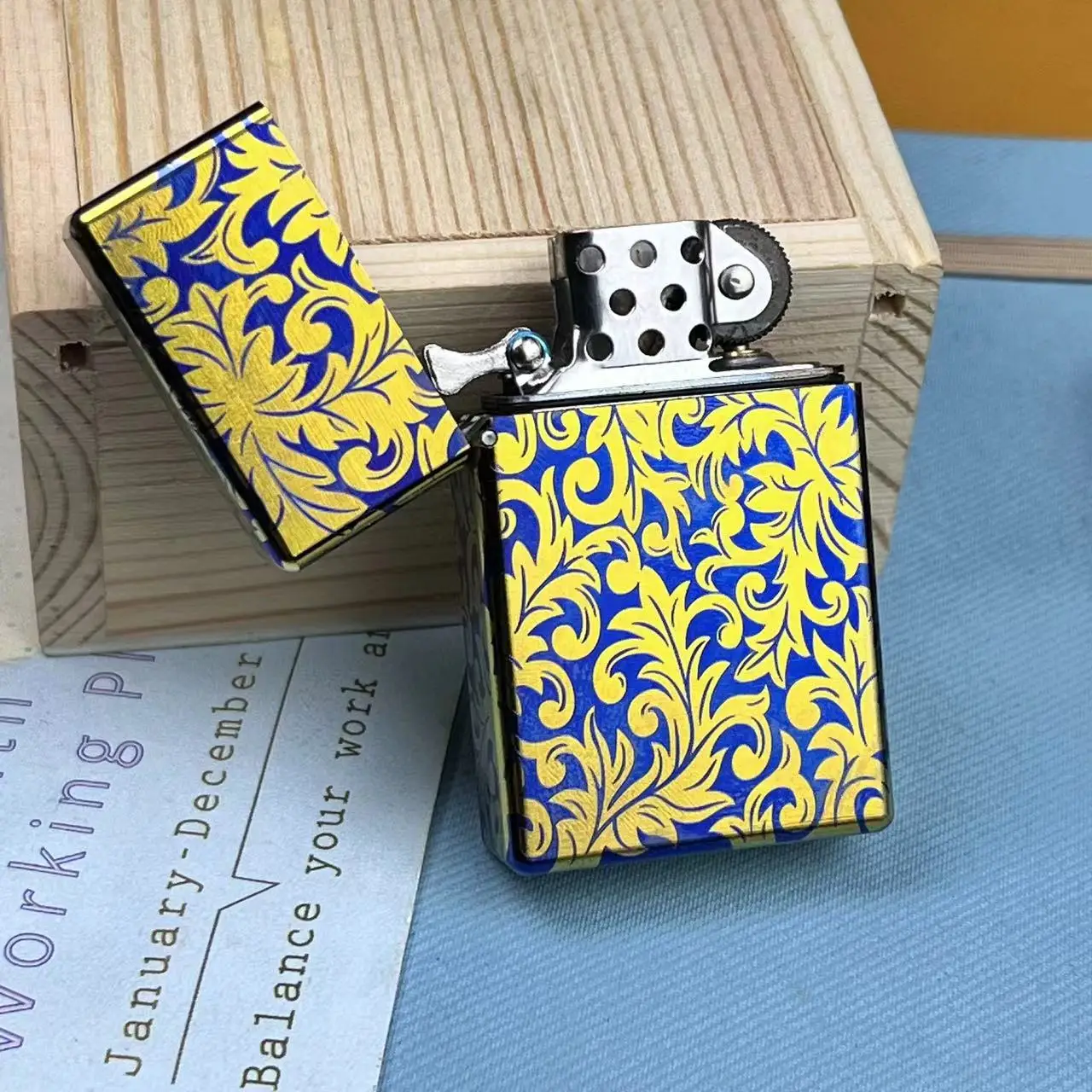 Titanium Alloy Heavy Armor Thickened Narrow Version Kerosene Lighter Windproof Personalized High-end Gift To Friendsds