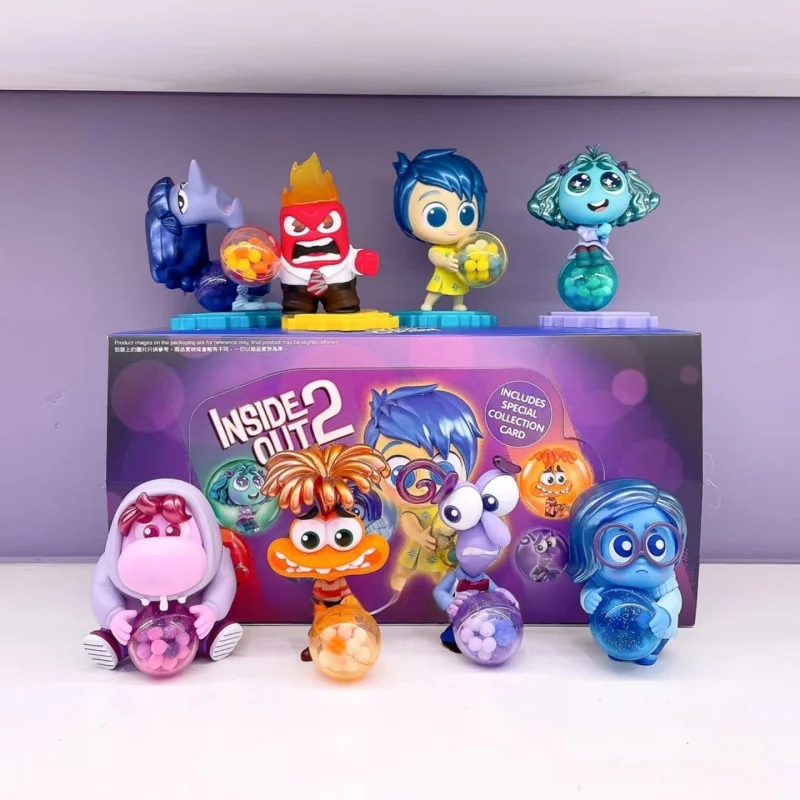 

Inside Out 1 Pajama Party series blind box Joy Sadness Disgust Nostalgia Envy Cosbi Collect Figurine Kids Birthday Gift