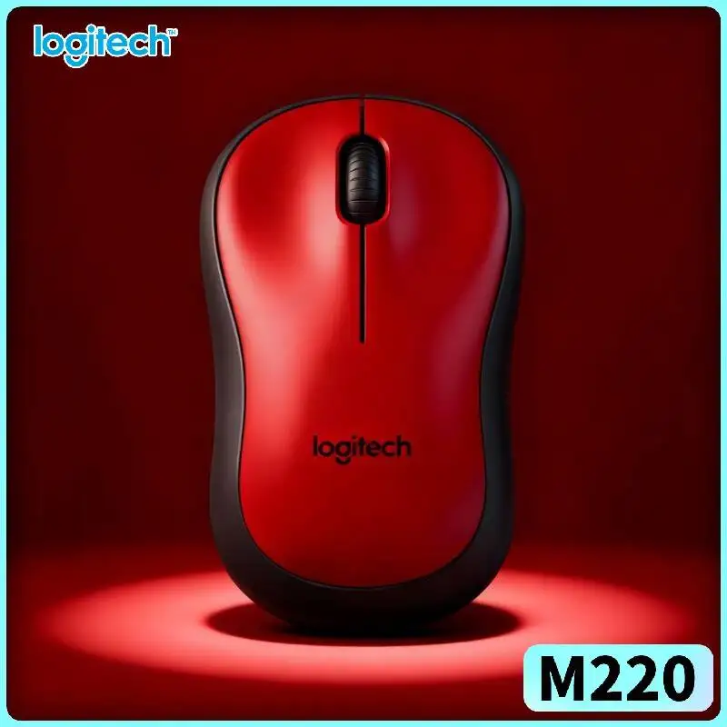 Logitech M220 Wireless Mouse Quiet Clicks 10m Working Range 2.4GHz USB Receiver 18-Month Battery Mac PC Accessory