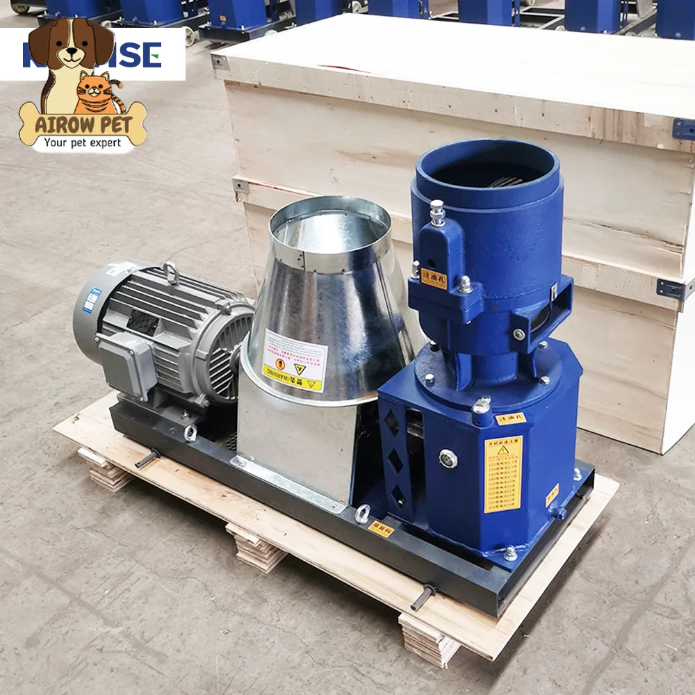 AIROW Compact Electric Feed Pellet Mill 100 Kg Per Hour for Home Farm Poultry Pig Feed Pellets Small Batch
