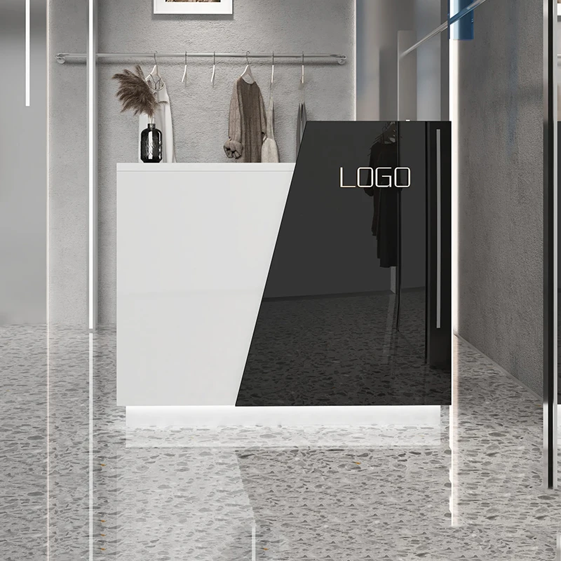 

Luxury Small Reception Desk Beauty Salon Bar Counter Cashier Counter Simple Modern Escritorio De Recepcion Commercial Furniture