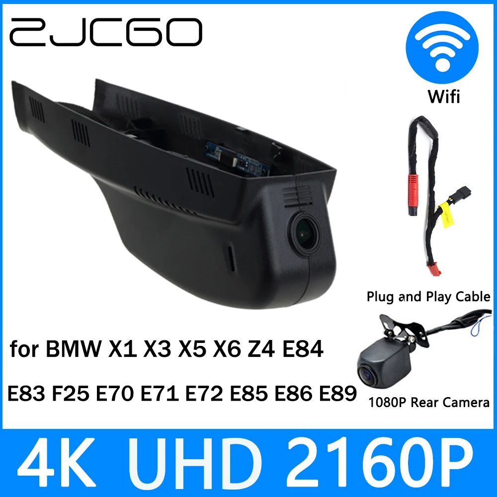 

ZJCGO Dash Cam 4K UHD 2160P Car Video Recorder DVR Night Vision for BMW X1 X3 X5 X6 Z4 E84 E83 F25 E70 E71 E72 E85 E86 E89