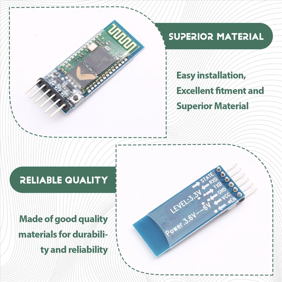 T1044C- Bluetooth Module Master-Slave Bluetooth Expansion Board Wireless Serial Communication for Projects HOT