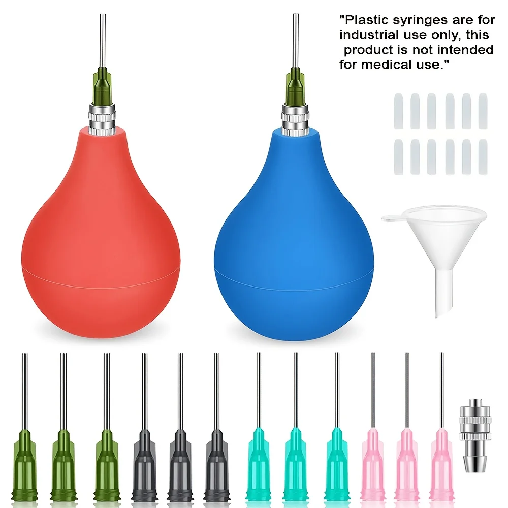Precision Applicator Set with Funnel & Stainless Steel Needles, Leak Proof Dispensing Tool for Essential Oil Glue Liquid