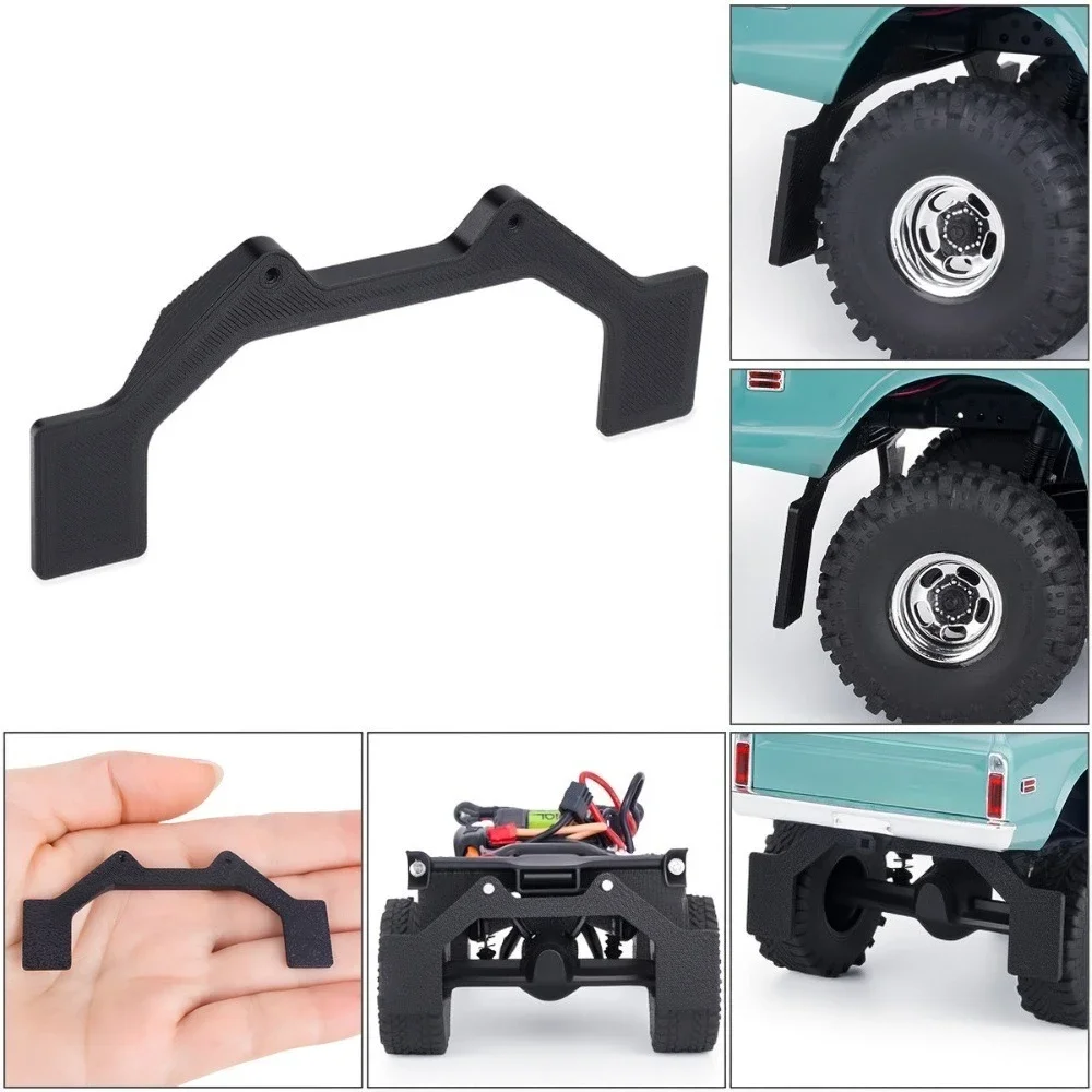 RC Crawler Rear Mud Flaps Decor Accessories for Axial SCX30 K10 1/30 Scale Customizable Size RC Offroad Car Mod Upgrade Parts