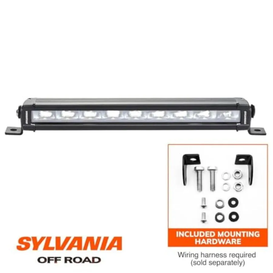 - Slim 10 Inch LED Light Bar - Lifetime Limited Warranty - Spotlight 2700 Raw Lumens - Off Road Driving Work Light - For Truck,
