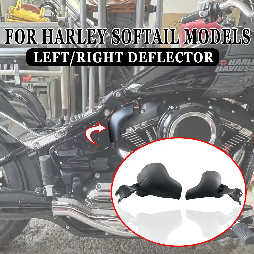 

FOR HARLEY Softail models Motorcycle Left/Right DEFLECTOR Mid-Frame Air Deflector New Mid-Frame Air Deflector Heat Panels Cover