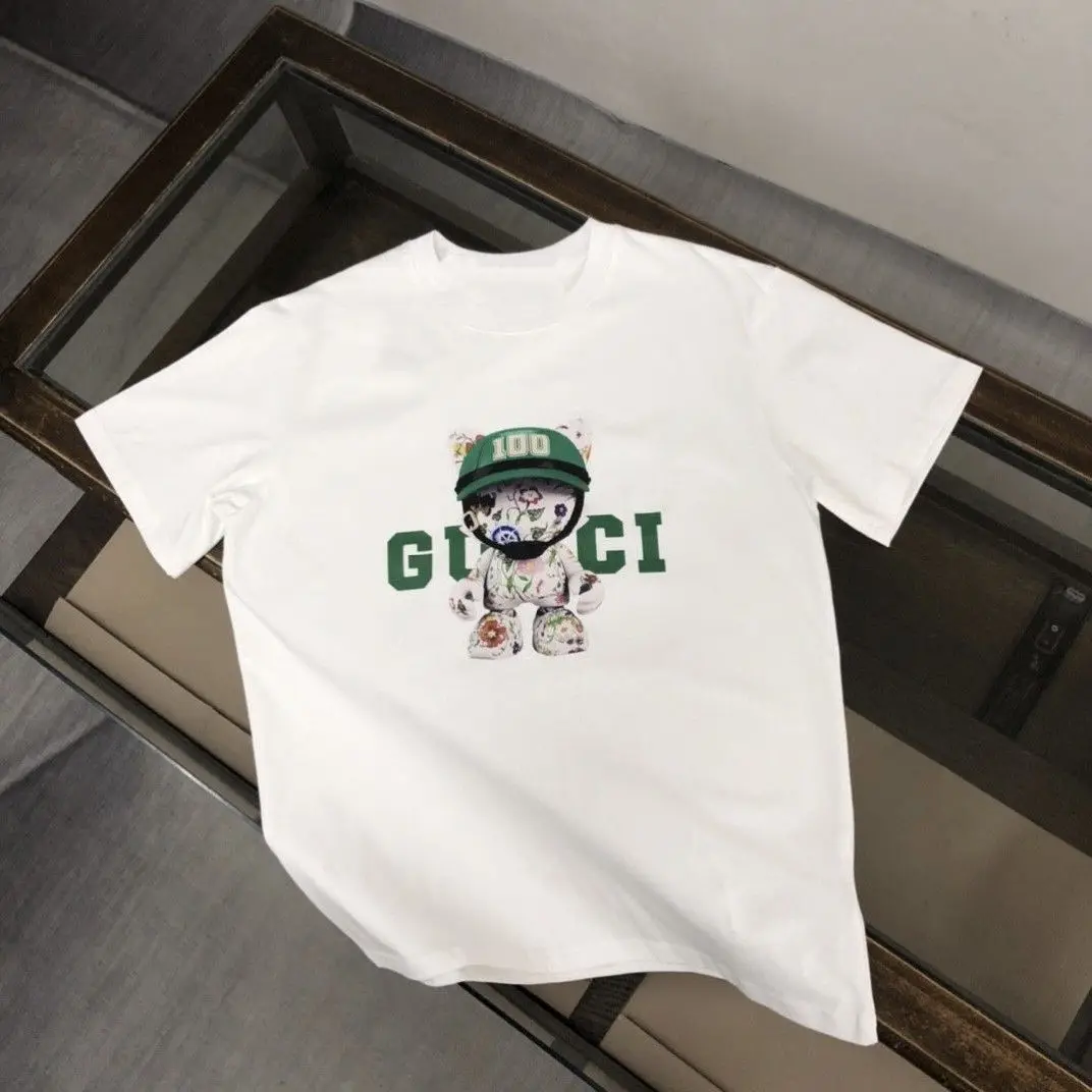 

25 New Summer Styles Pure Cotton Cartoon Casual Printed Men and Women's Short Sleeved T-shirt for Couples