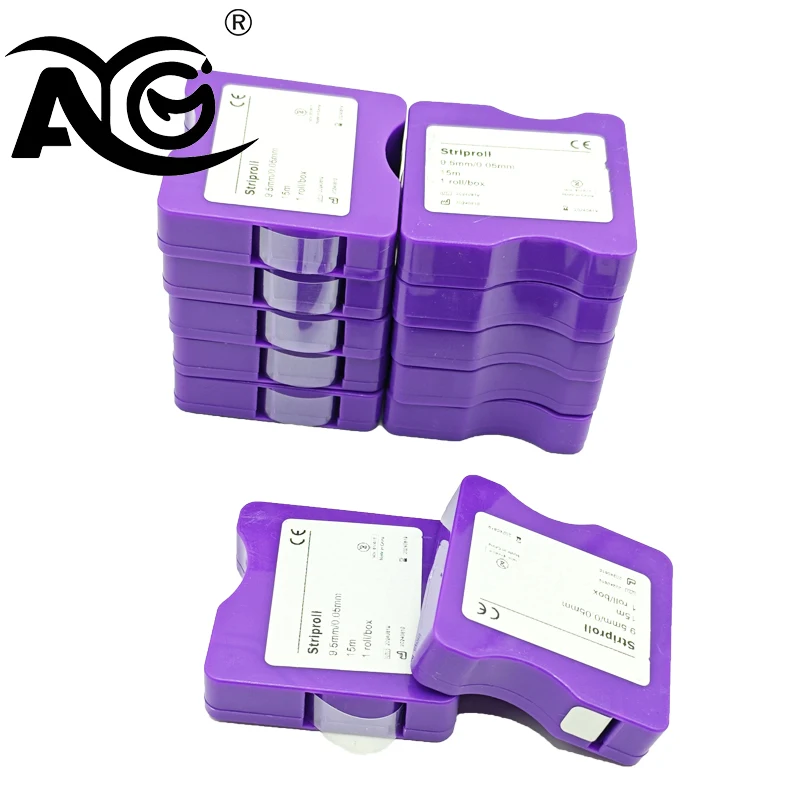 

20Pack AG Dental Clear Matrix Bands Dentistry Polyester Film Matrix Strips Roll Length 15m Thickness 0.05mm Width 9.5mm
