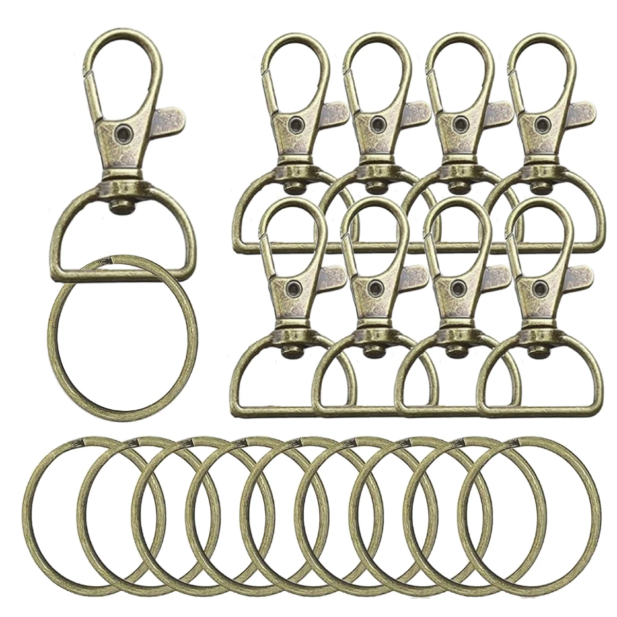 20 Key Chain Clip H…