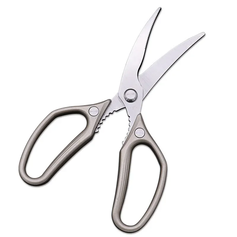 Dobeli Stainless Steel Power Chicken Bone Scissors Aluminium Alloy Handle Barbecue Cutter Household Kitchen Tool With Nutcracker