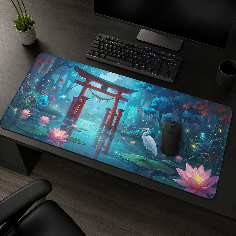 Mouse Pad Gaming Japanese-style Hidden Realm printon demand HD Home Mousepad XXL Mouse Mat keyboard pad Office Desktop Mouse Pad