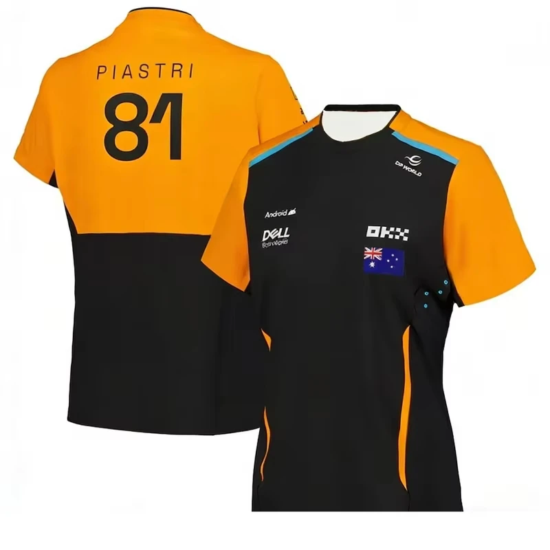 Unisex 2026 New Racing Sports Jersey Crew Neck Short Sleeve Breathable Moisture Wicking Lightweight Motorsport Training Tops