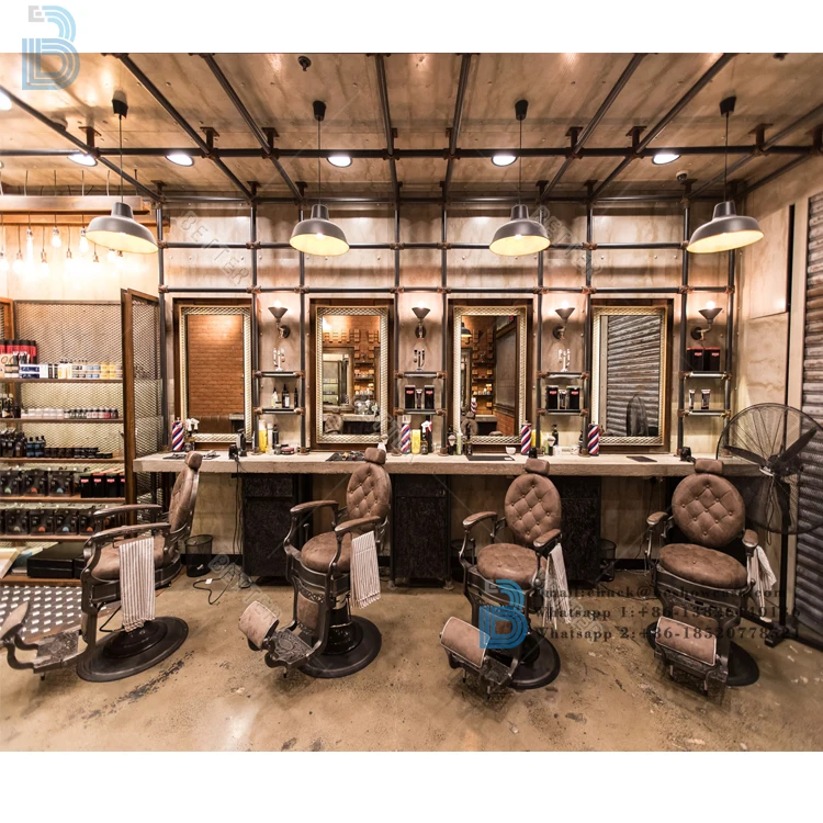 Salon Haaruitrusting Spiegel Salon Haar Kapperszaak Decoratie