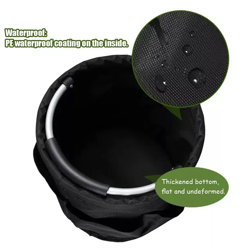 Большая сумка-органайзер 17 л, складная корзина, сумка для пикника, уличная сумка для чистки с ручкой, сумка для инструментов, чистящие средства