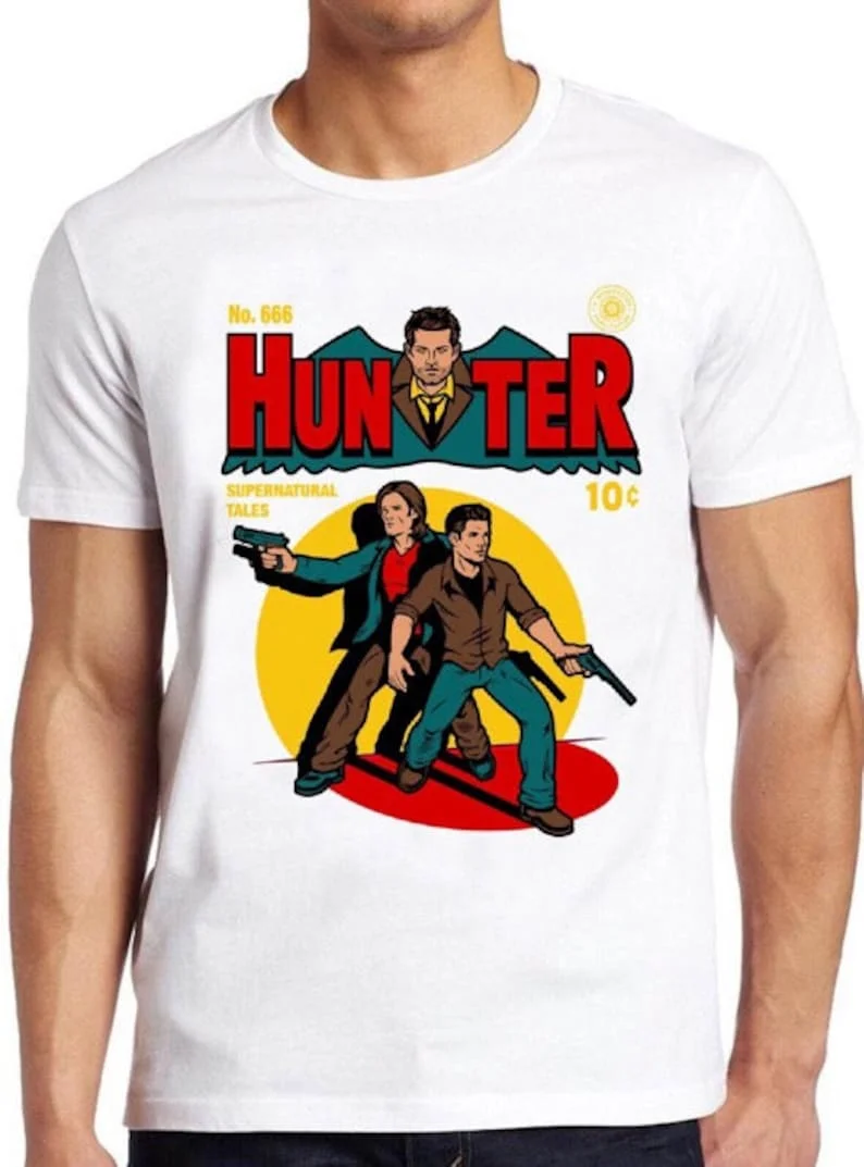 

Hunter Comic T Shirt Supernatural Funny Cool Gift Tee 156