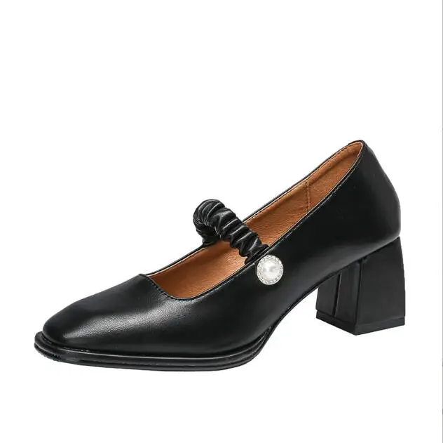 Elegant Lace Up High Heel Shoes for Women 2022 Summer Mary Janes Lolita Shoes Woman Shallow Party Pumps Luxury Women Shoes