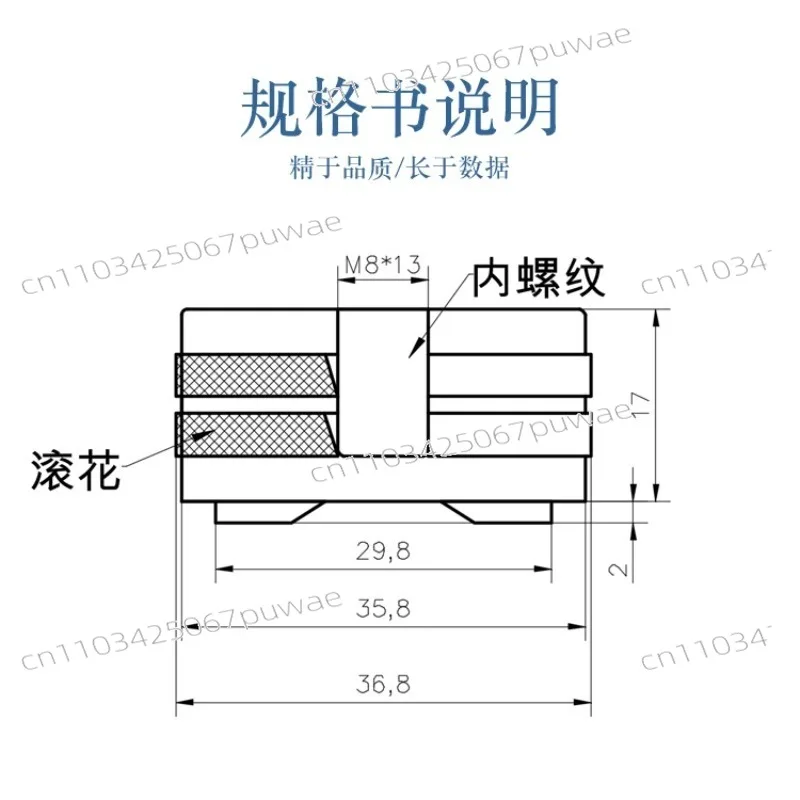 Stainless Steel Magnet Motor Vibration Sensor Mounted Magnetic Base