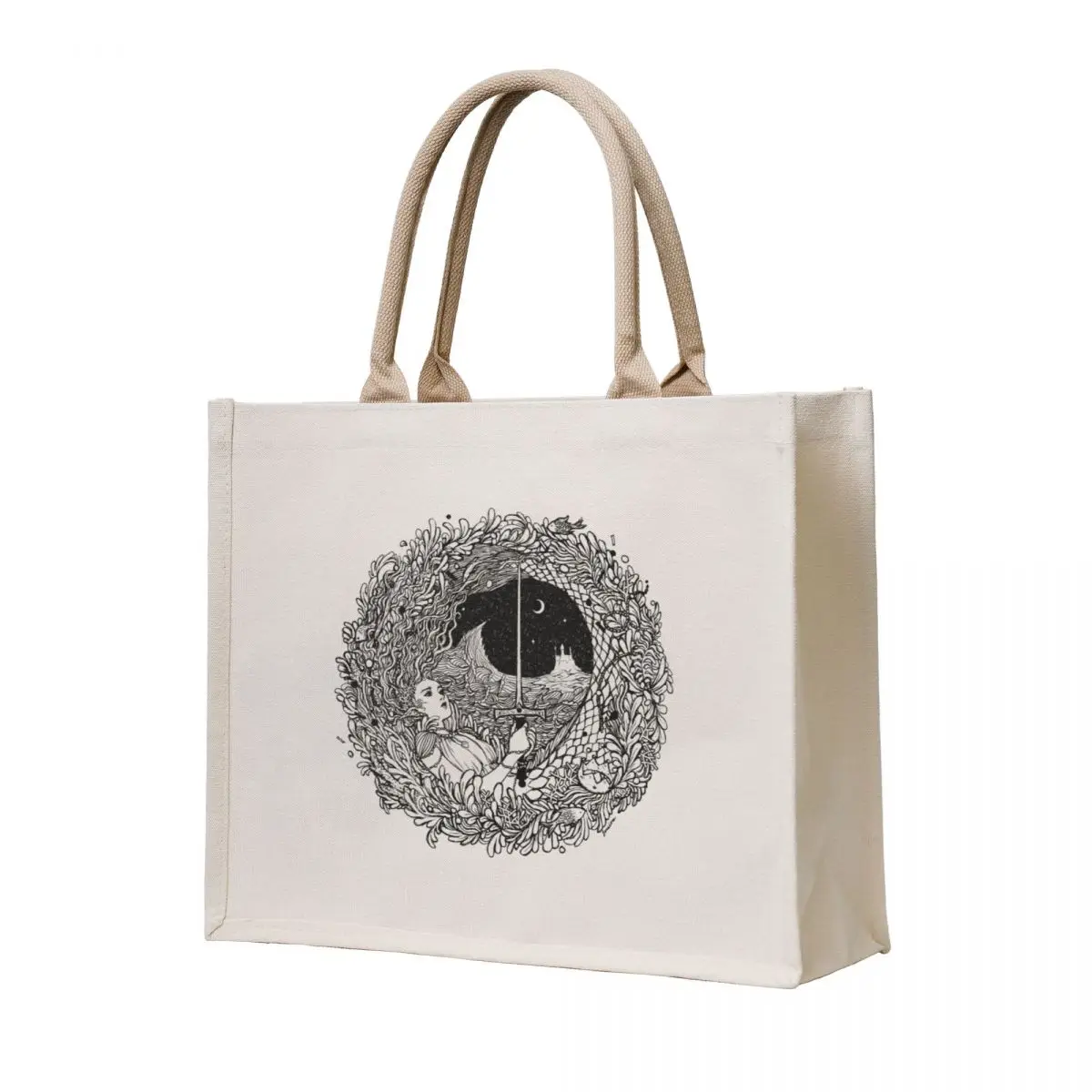 

The Mermaid and The Sword Tote Bag hand bag ladies Women bags canvas bags shopper bags for women