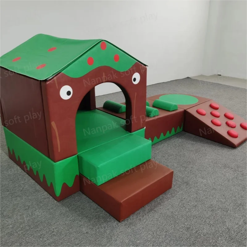 Commercial Forest Themed Kids Soft Play Climbing House, Indoor Soft Play Equipment for Cafe Play Zone Party Event Hire & Rental