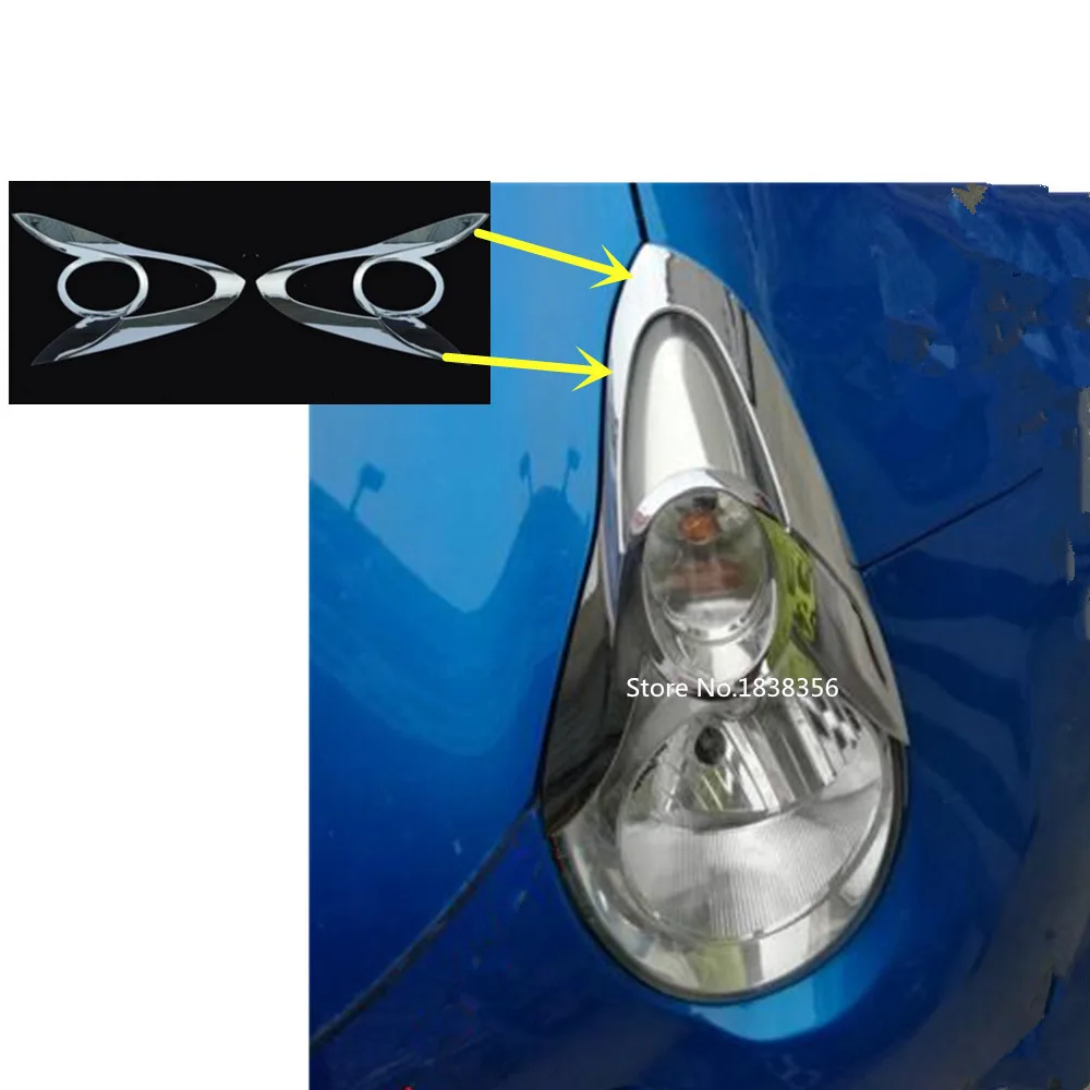 Car Cover Styling Detector ABS Chrome Front Light Lamp Trim Frame Stick For Suzuki Alto 2009 2010 2011 2012 2013 2014 2015 2016