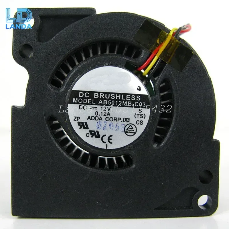 For AB5012MB-C03 AB5012HX-C03 5020 12V DC Axial Cooling Fan for Projector Replacement