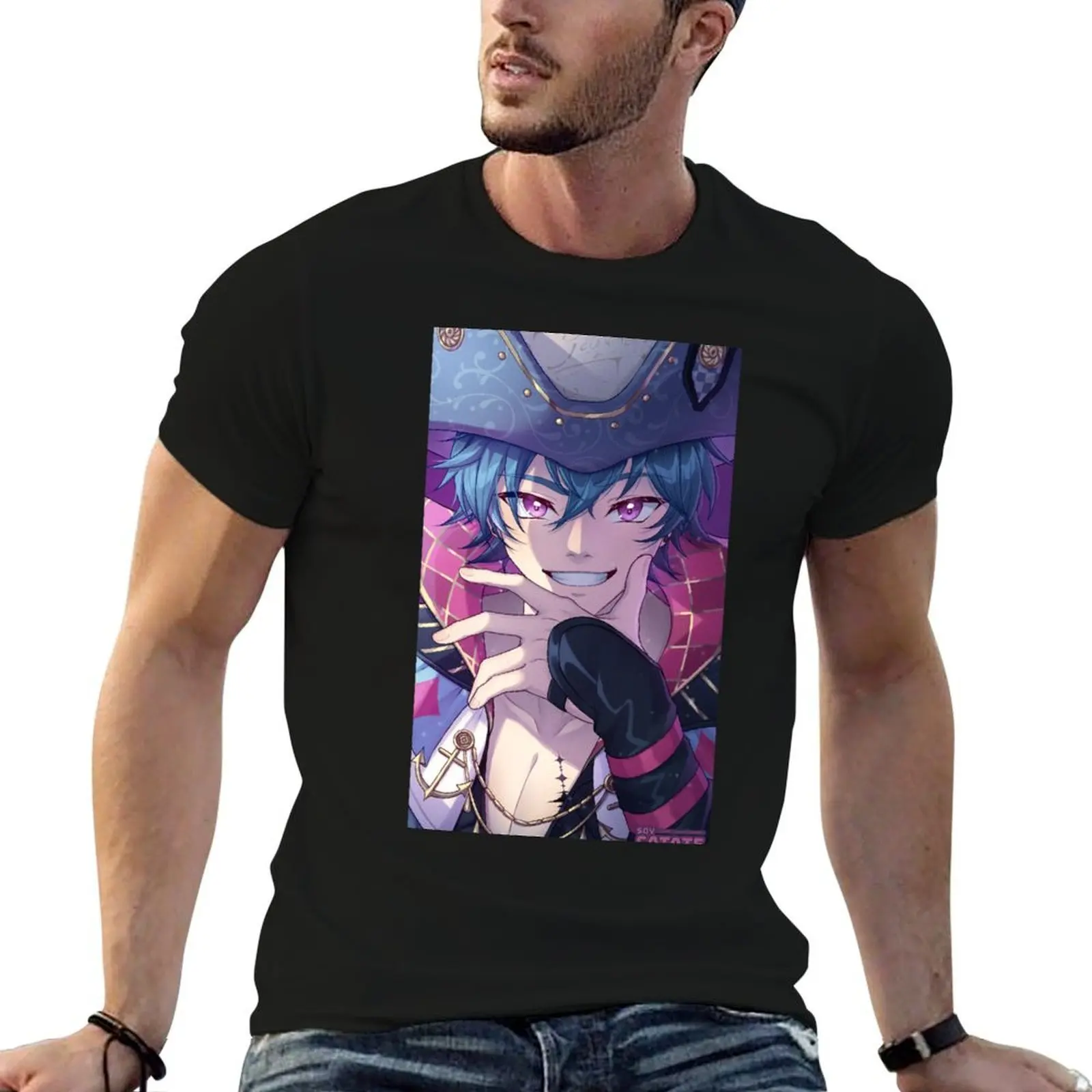 Brant from Wuthering Waves T-Shirt anime figures funny shirt cotton men workout shirt