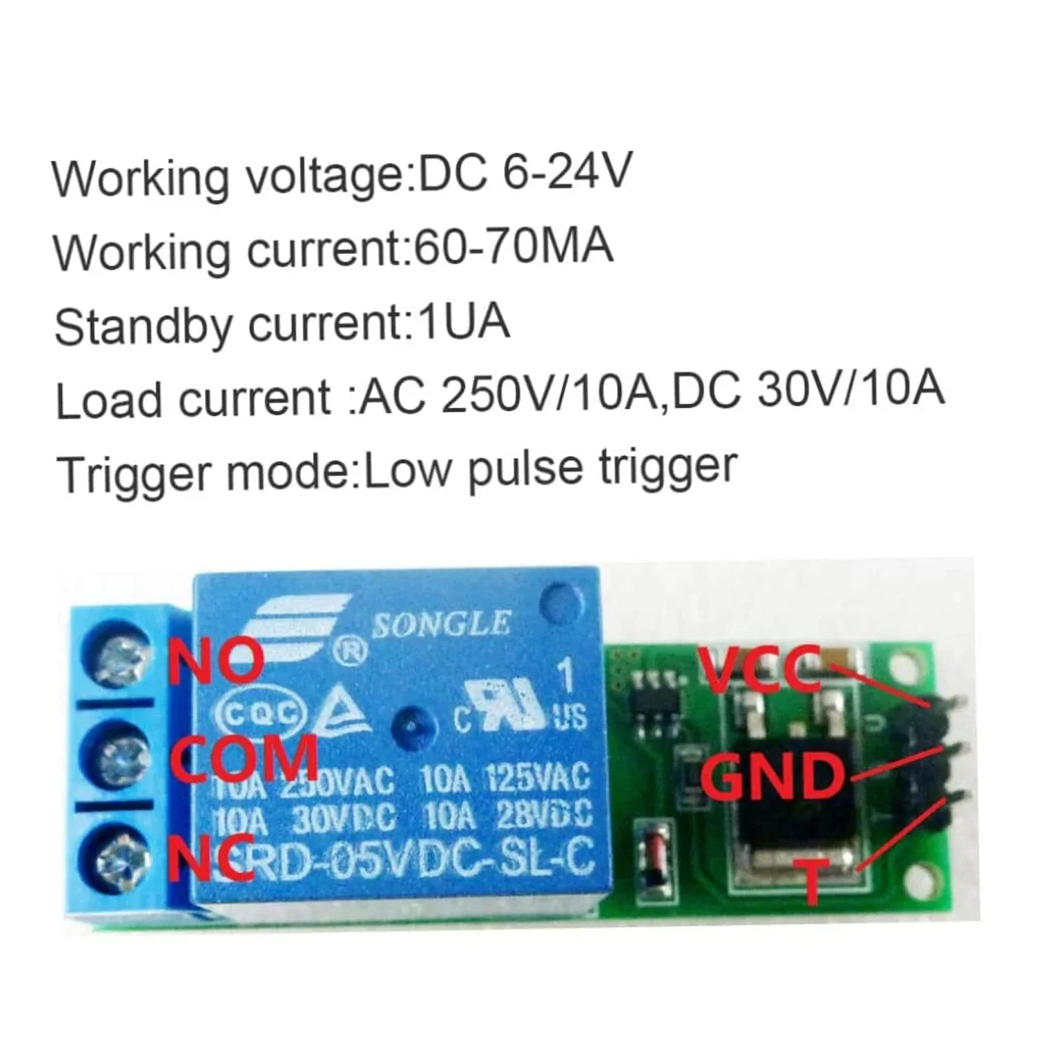 Flip Flop Relay,Switch Latching Relay,Mini 6-24V Flip-Flop Relay Module Bistable Self-Locking Switch Low Pulse Trigger Board