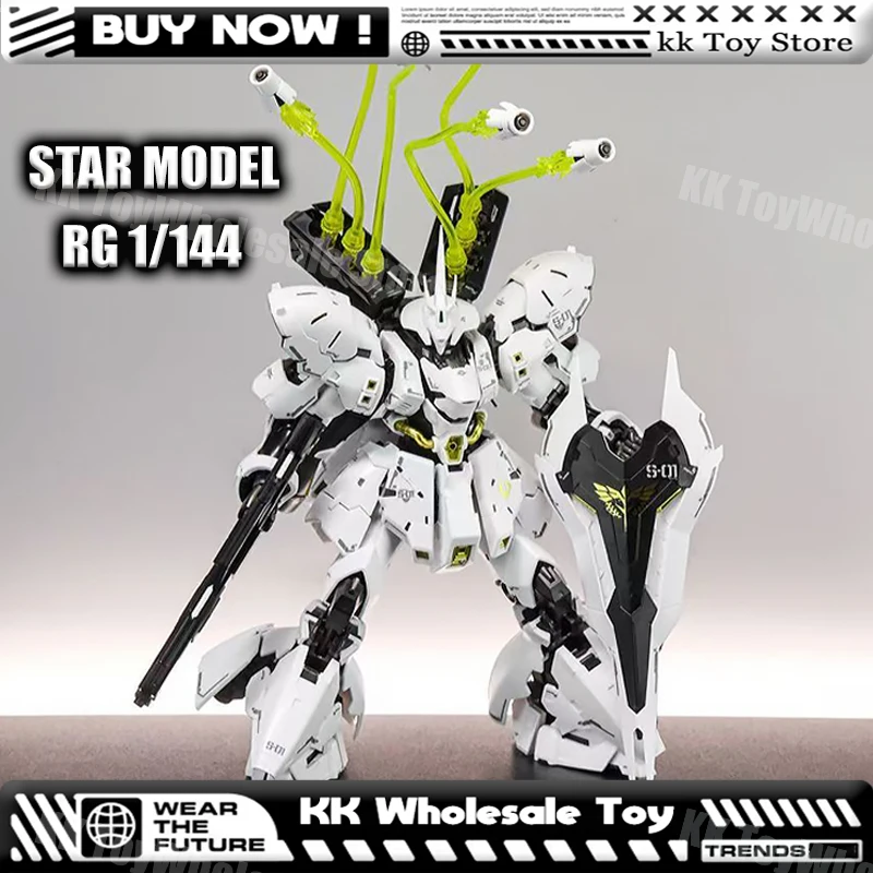 متوفر STAR RG 1/144 MSN-04 Sazabi الأبيض التجمع نموذج أطقم البلاستيك الهيكل العظمي أنيمي عمل الشكل روبوت البلاستيك نموذج اللعب #1