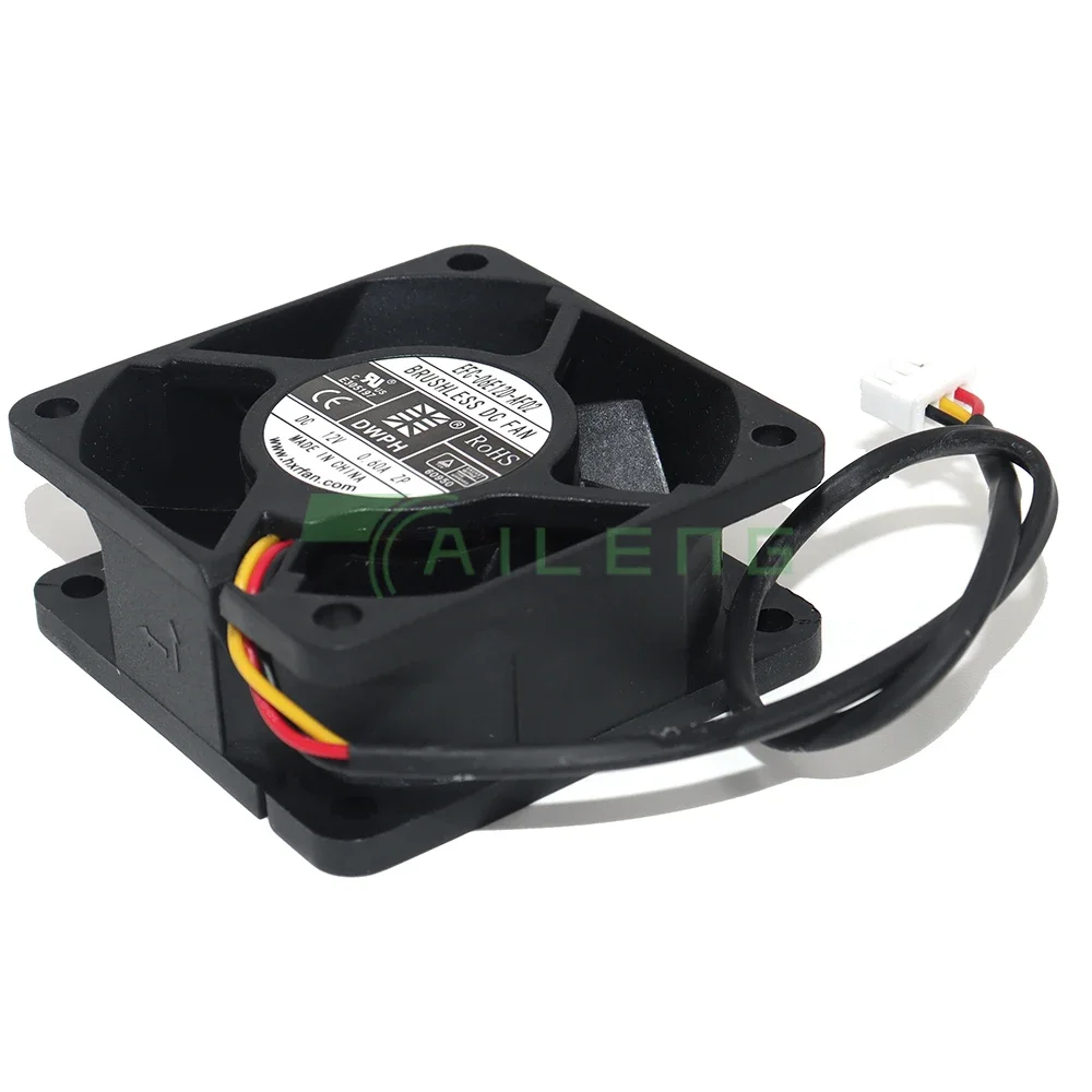 

EFC-06E12D-AF02 New FOR DC 12V 0.60A 6cm 60*25mm 3PIN 3wires uninterruptible power supply chassis fan