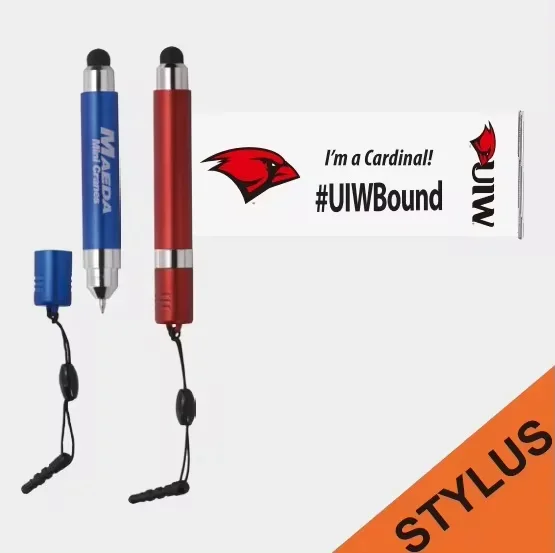 

Free ship Free 1 Logo on the Pen + 2 sides Banner print New ! Stylus Banner pen adversting pen/business /company logo