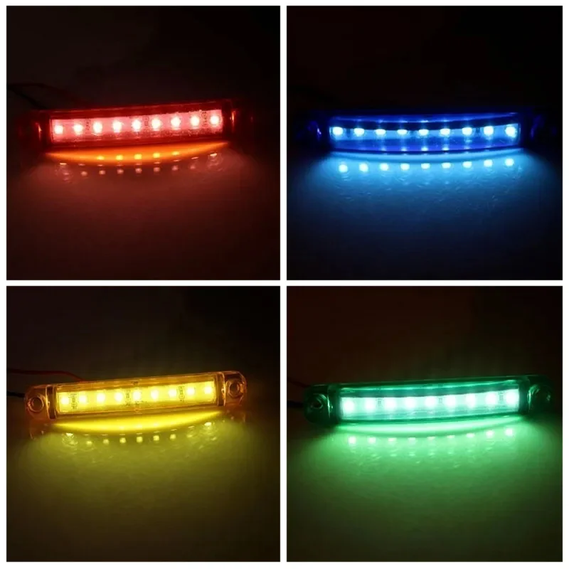 9LED 신호 경고 램프, LED 트럭 측면 너비 조명, 트럭 트레일러 마커 램프, 트럭 방수 안전 표시등