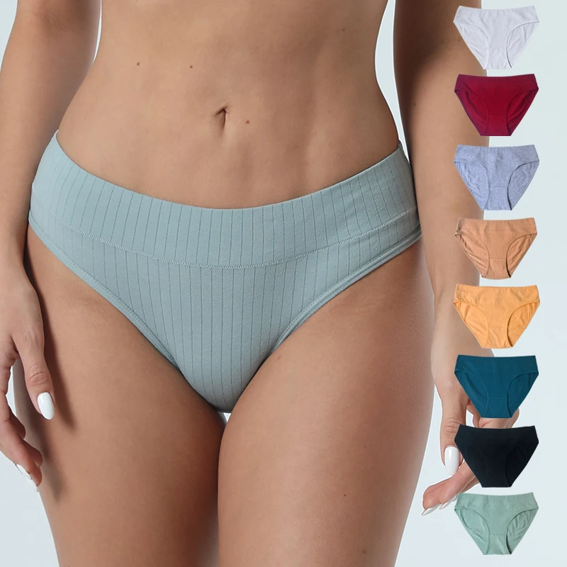 Cotton Sport Panties Underwear Seamless Girls Underpants Mid Rise Solid Comfort Breathable Lady Lingerie Briefs