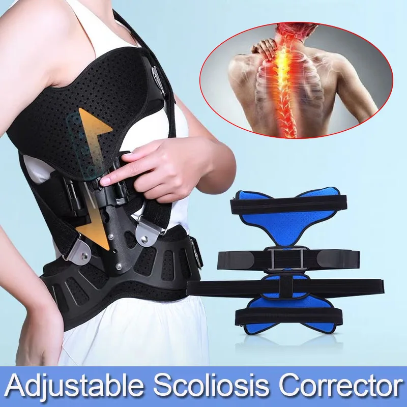 

Medical Adjustable Corrector Scoliosis Posture Orthosis-Adults Health Support Brace-For Back Postoperative Recovery Relieve Pain