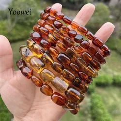 Genuine Amber Bracelets for Unisex Gift 100% Natural Beads Baltic Energy Gemstone Healing Jewelry Suppliers Factory Wholesale