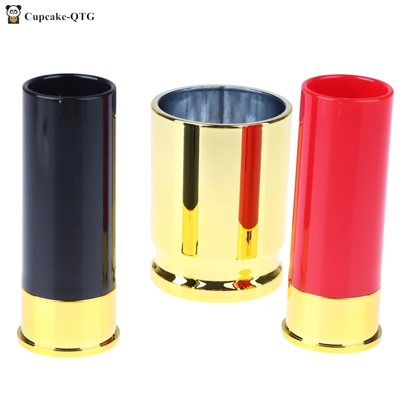 1/4pcs Travel Drink Bottle Bullet Liquid Bottle Plastic Shotgun Bullet Shape Shot Glasses Water Wine Glass Party Drinkware