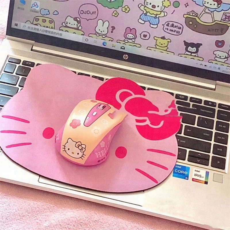 Kawaii Sanrio akcesoria Kitty podkładka pod mysz Anime mata antypoślizgowa Cartoon Gaming biurko do komputera podkład na biurko Cute Mousepad Company