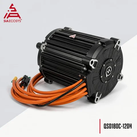 20kW QSMOTOR QSD180C-120H 72V Air Cooling Hairpin Motor for Electric Motorcycle Conversion Kit Mid Drive Power System