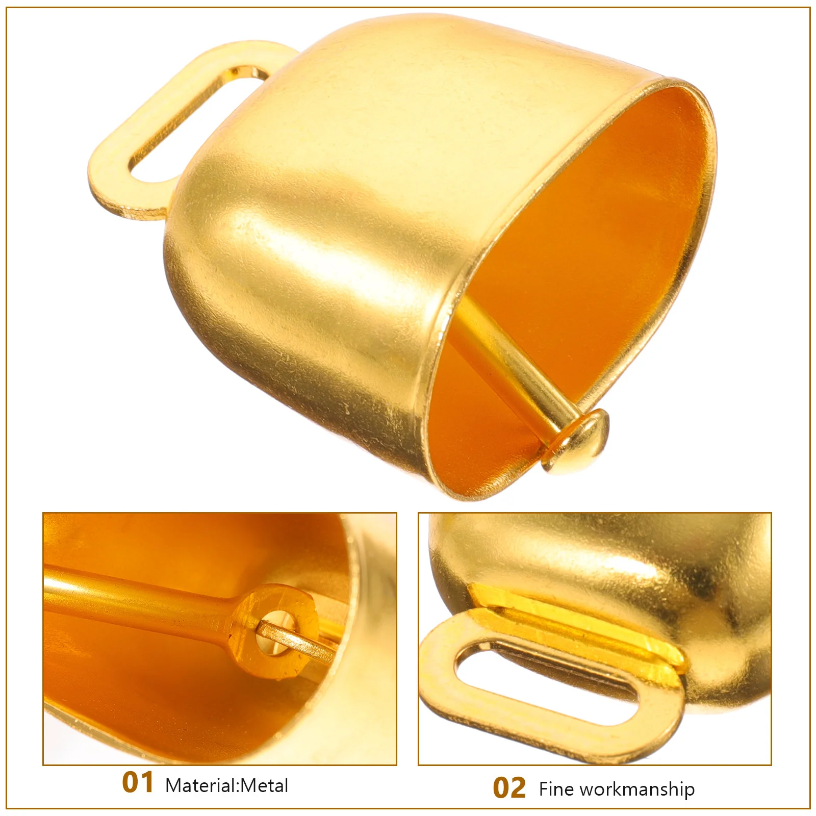 10 قطعة أجراس الماشية المعدنية بصوت عال أجراس الماشية المزرعة خمر حلي معلقة للأبقار الأغنام الماعز مكافحة خسر البقرة جرس الزينة